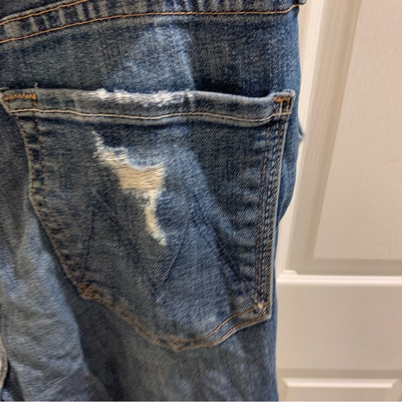 MOTHER Denim The Vamp Fray Crazy Like A Fox Distressed Jeans - Picture 12 of 12
